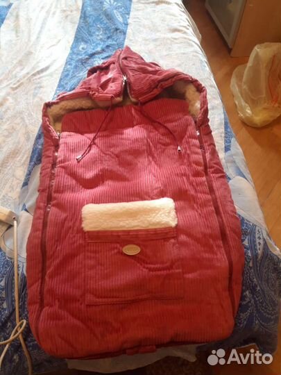 Зимний конверт в прогулочную коляску