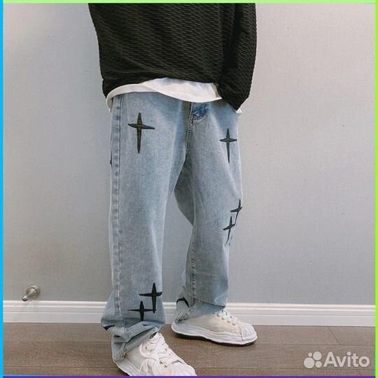 Штаны карго Y2K с крестами (Арт товара: 60854)