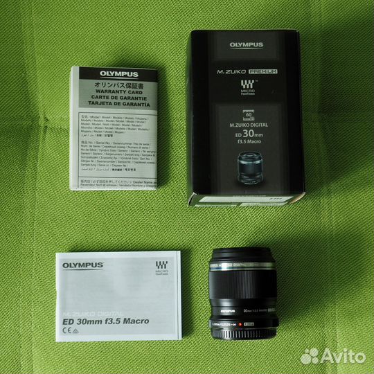 Макро объектив Olympus M.Zuiko ED 30mm F3.5 -новый