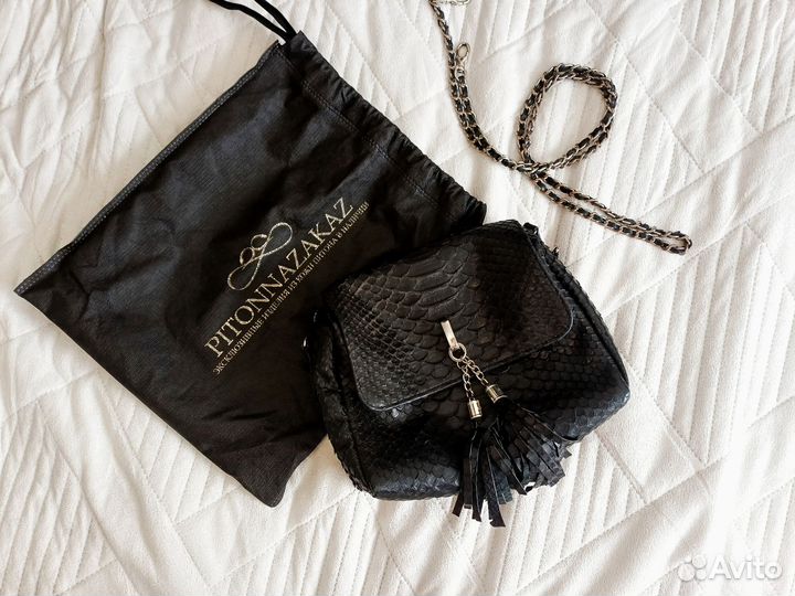 Сумка натуральная кожи питона