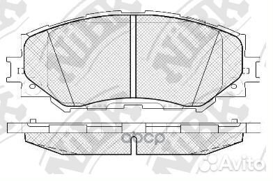 Колодки тормозные дисковые PN1524 NiBK