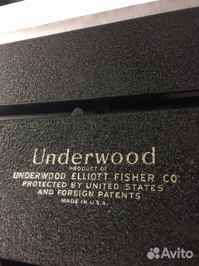 Underwood печатная машинка