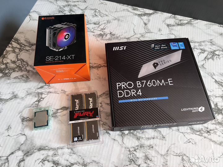 Новый комплект i5 12400F/MSI PRO B760M-E/16Gb