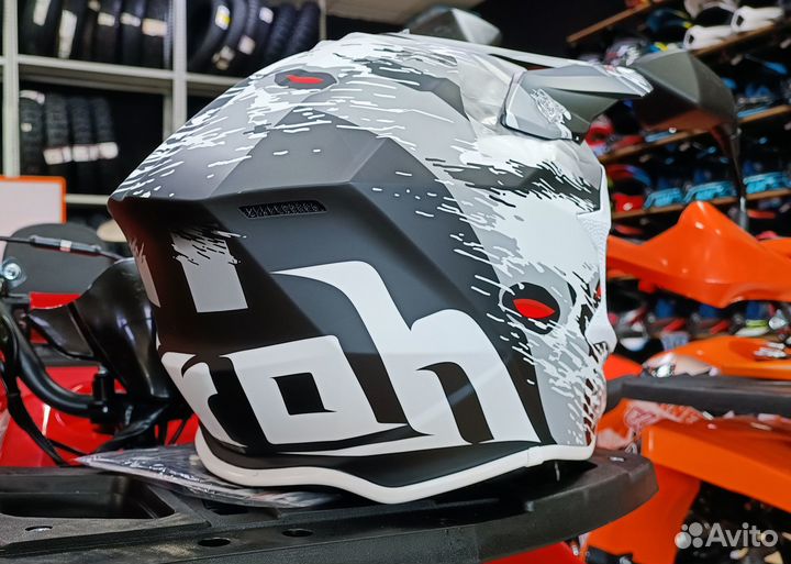 Шлем кроссовый airoh Wraap Demon Matt