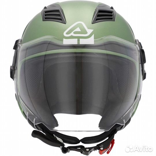 Acerbis vento 2206 Double визор Jet Motorcycle Мотошлем Green