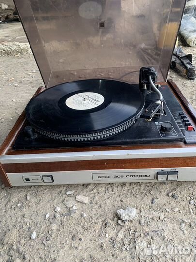 Виниловый проигрыватель вега 206