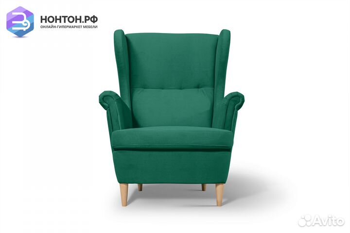 Кресло Беркана зеленое