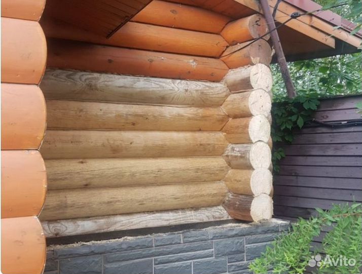 Замена венцов лаг ремонт фундамента бригада