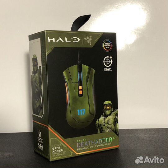 Игровая мышь Razer DeathAdder V2 halo Infinite
