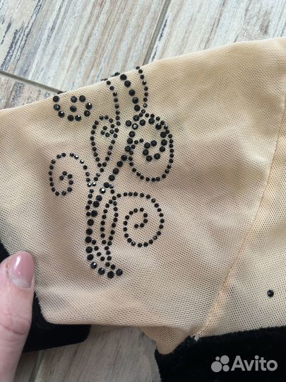 Гимнастический купальник бархат jekky kids 152