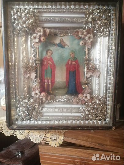 Иконы 4 шт 19 век