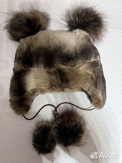 Шапка зимняя для девочки меховая 50