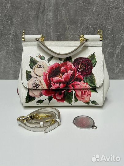 Сумка женская Dolce Gabbana Sicily кожаная цветная