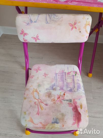 Детский стол и стул, складные