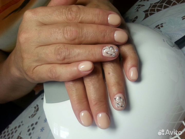 Комби маникюр, наращивание, SMART педикюр