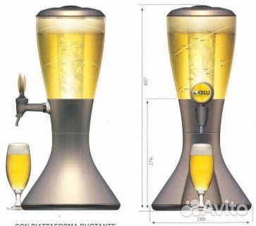 Диспенсер для охлаждения напитков 4 л. Настольный