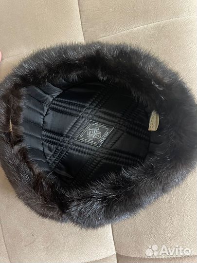 Норковая шапка мужская