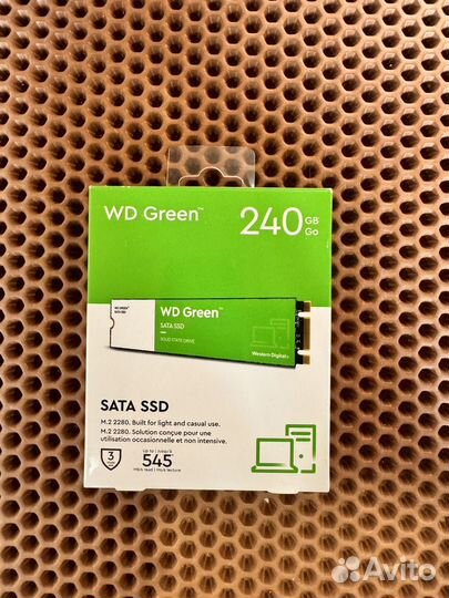 Новый m.2 SSD накопитель 240 gb WD Green