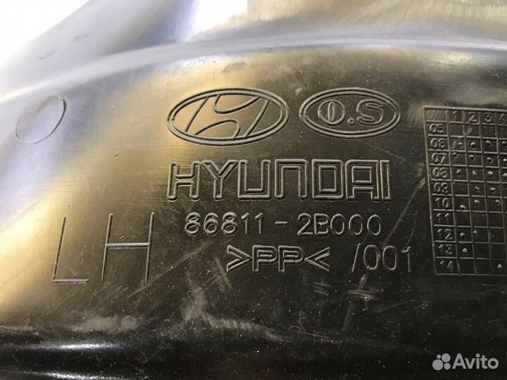 Подкрылок передний левый Hyundai Santa Fe 2 CM