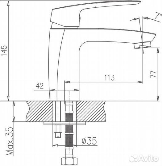 Смеситель для раковины Haiba HB10183