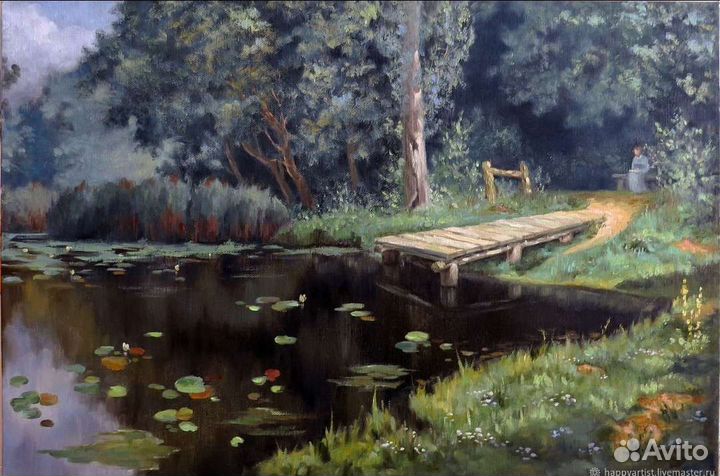 Картина пейзаж масло 40х60