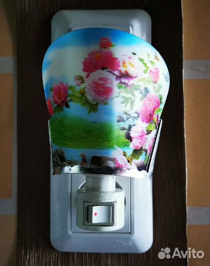 Лампа настольная Дельта плюс. Ночник в розетку