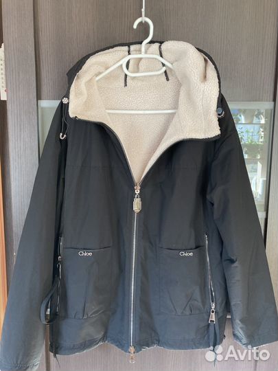 Куртка зимняя женская 48 50 черная