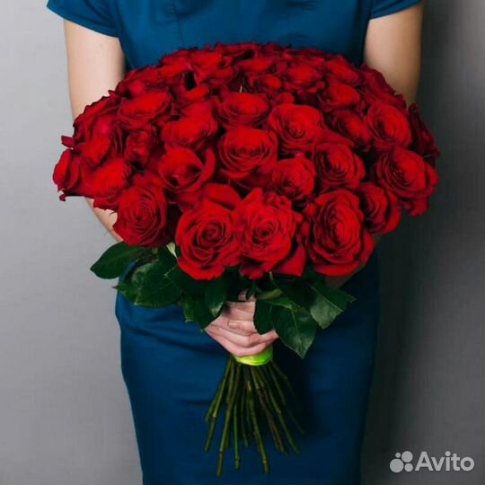 Букет из 35 красной розы Цветы Владимир