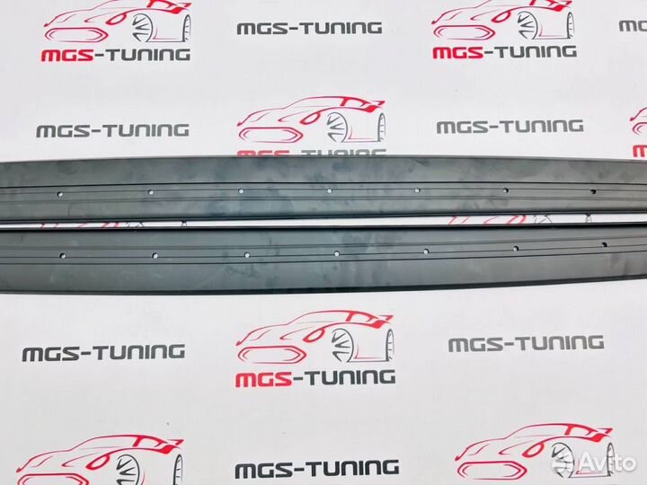 Лезвия порогов BMW 4 F32 M-Perfomance черный мат