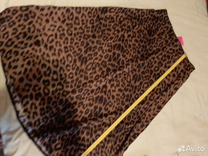 Юбка миди новая атлас