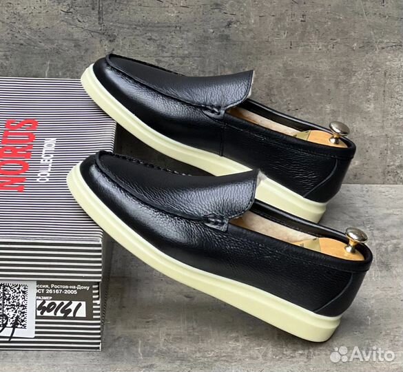 Лоферы мужские зимние на меху