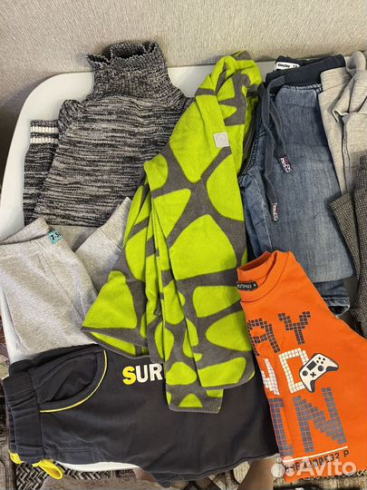 Вещи пакетом на мальчика 128-140