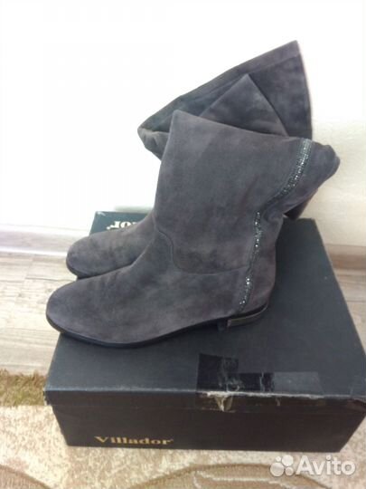 Сапоги зимние натур.замша 38 размер