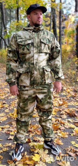 Горка на флисе мох (рип-стоп/флис) размер с 50-52