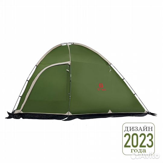 Палатка BTrace Dome 4 (140+225*260*205) Зеленый