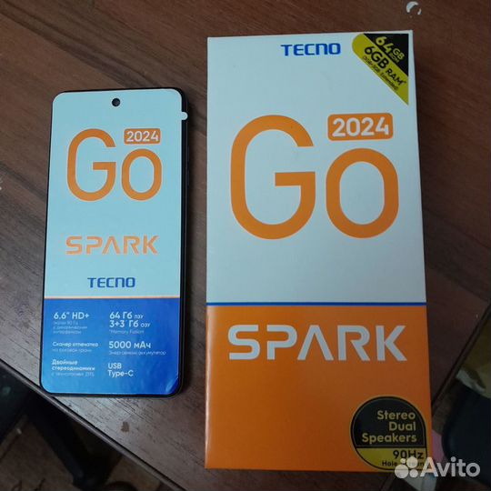 TECNO Spark Go 2024, 3/64 ГБ