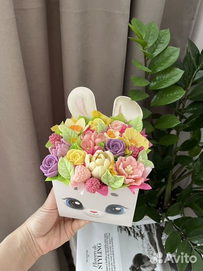 Съедобные букеты из шоколадных цветов