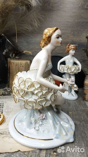 Антиквариат из Европы. Статуэтка Балерина