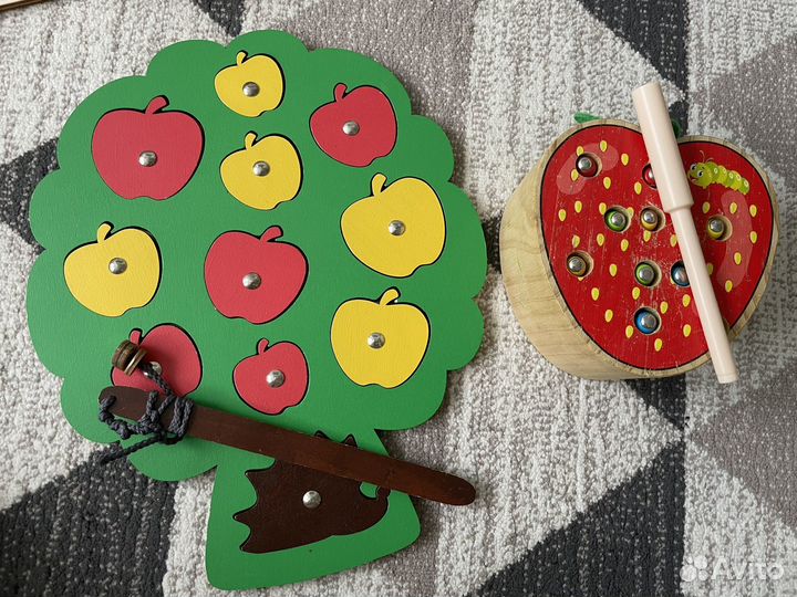 Детские деревянные развивашки игрушки от 1 года