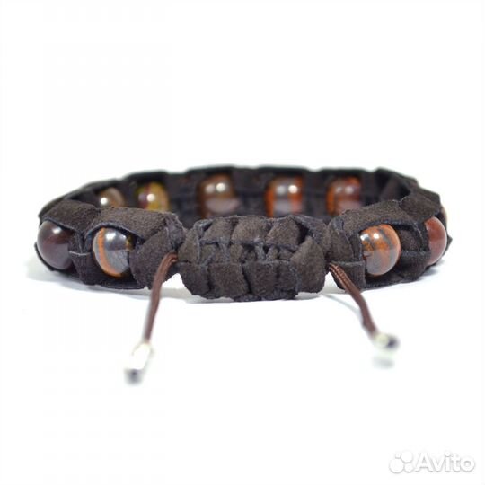 Шамбала браслет из замши с джеспилитом