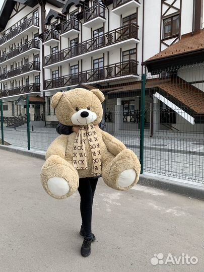 Большие плюшевые медведи от 75 до 220см