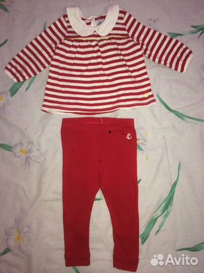 Костюмы, кофточки для девочки 6-12 мес