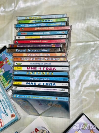 35 развивающих диска от рождения до школы