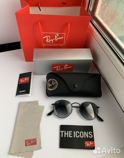 Очки Ray Ban Round Metal (Пепельные)