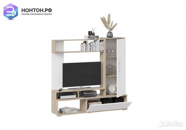 Гостиная Сиена дуб сонома / белый ясень