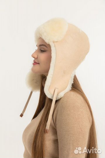 Шапка ушанка женская 