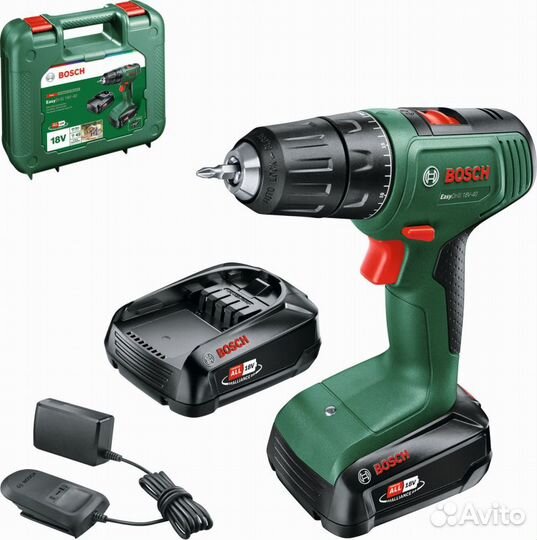 Дрель-шуруповерт Bosch EasyDrill 18V-40 аккум. пат