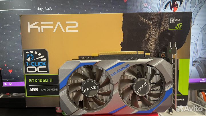 Видеокарта GeForce gtx 1050ti kafa 4gb