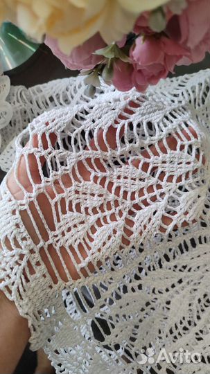 Абажур для торшера вязаный винтаж