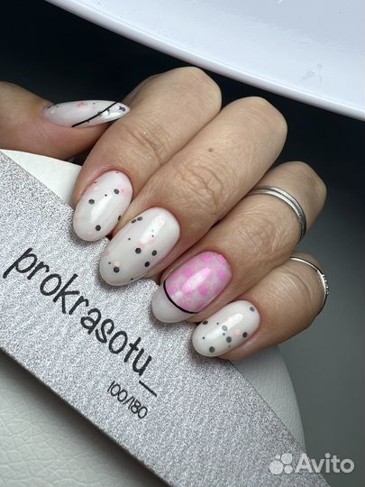 Маникюр и пеликюр гель лак, наращивание